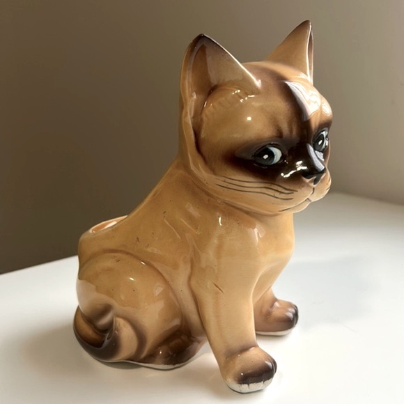 Vintage Other - Vintage Japan Siamese Kitten Planter